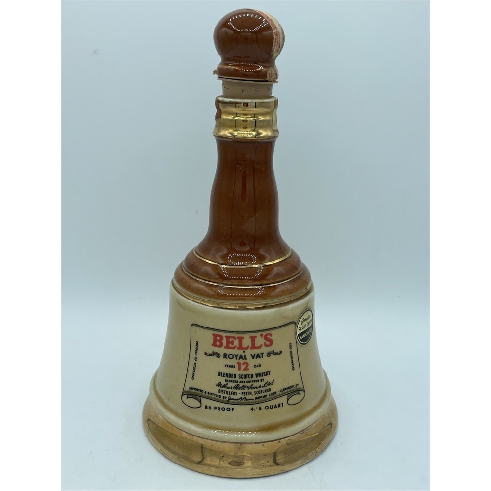 Vintage 1969 Bells Royal Vat 10.5" Whiskey Decanter Jim Beam Creation